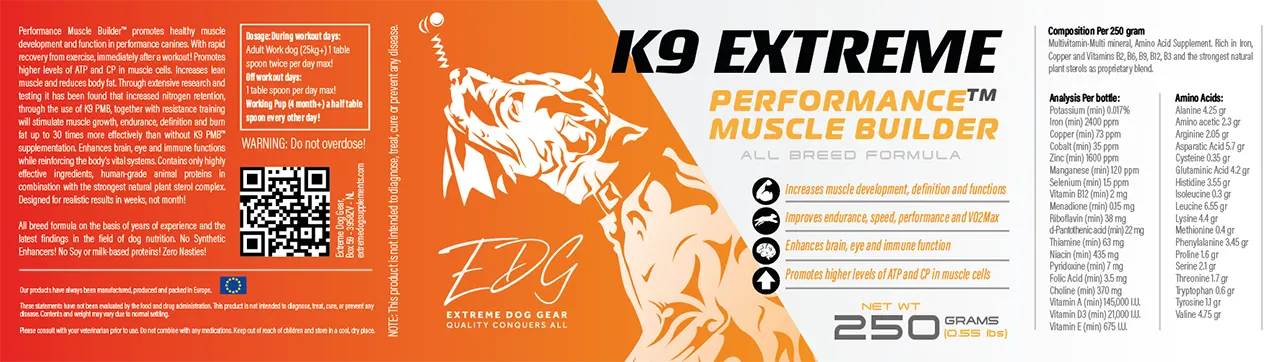 K9 Extreme Performance Muscle Builder